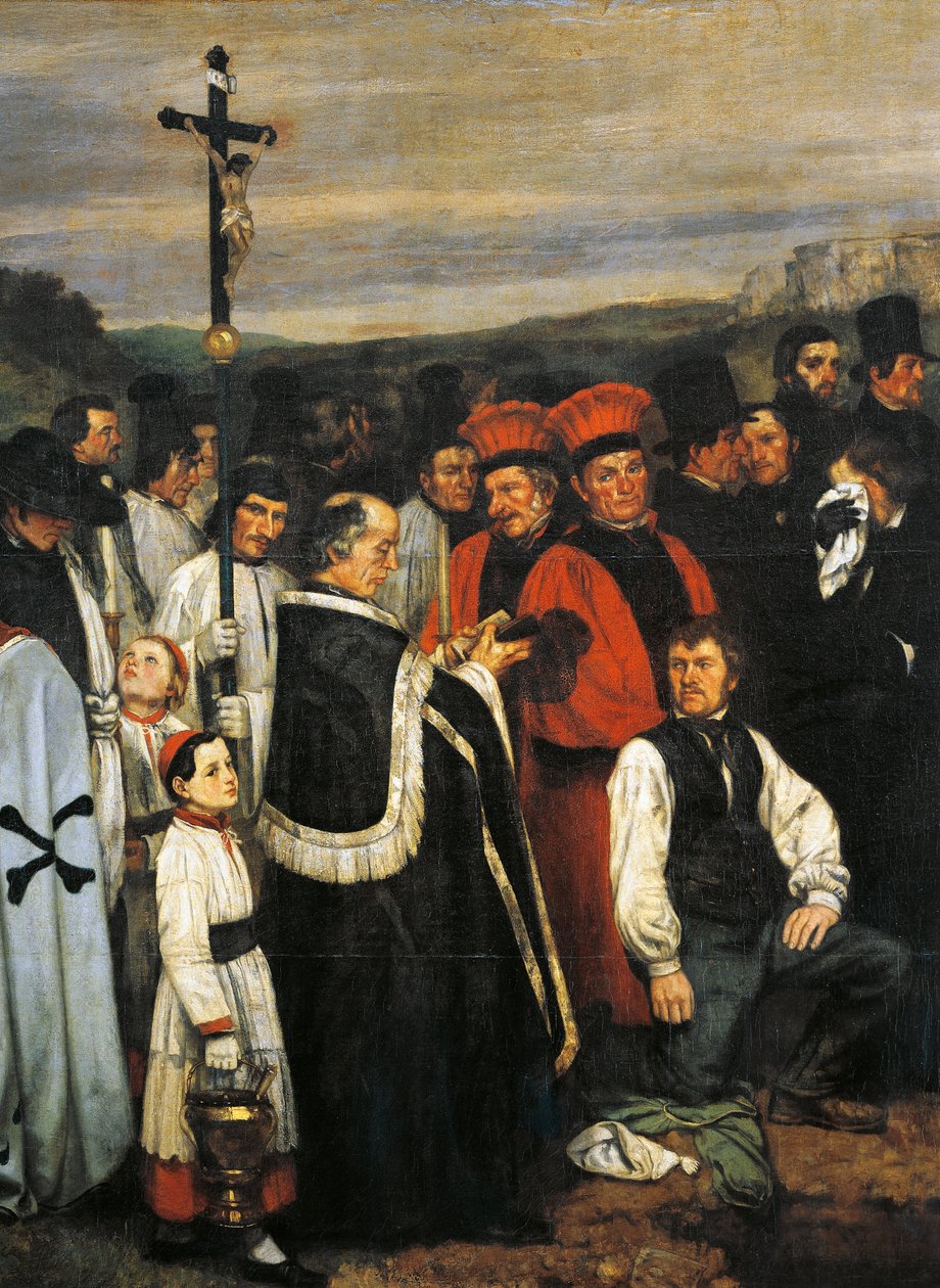 Pohřeb v Ornans od Gustave Courbet