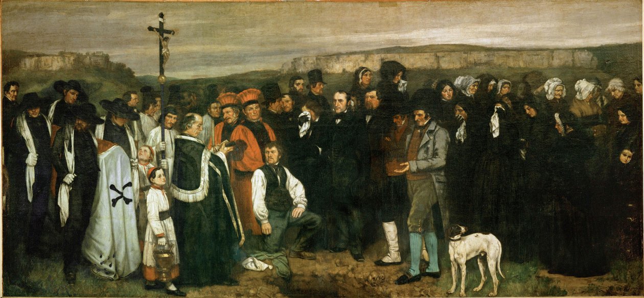 Pohřeb v Ornans od Gustave Courbet