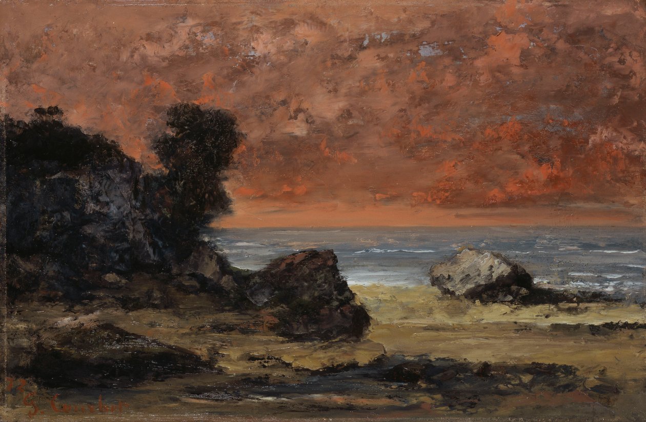 Po bouři, 1872 od Gustave Courbet