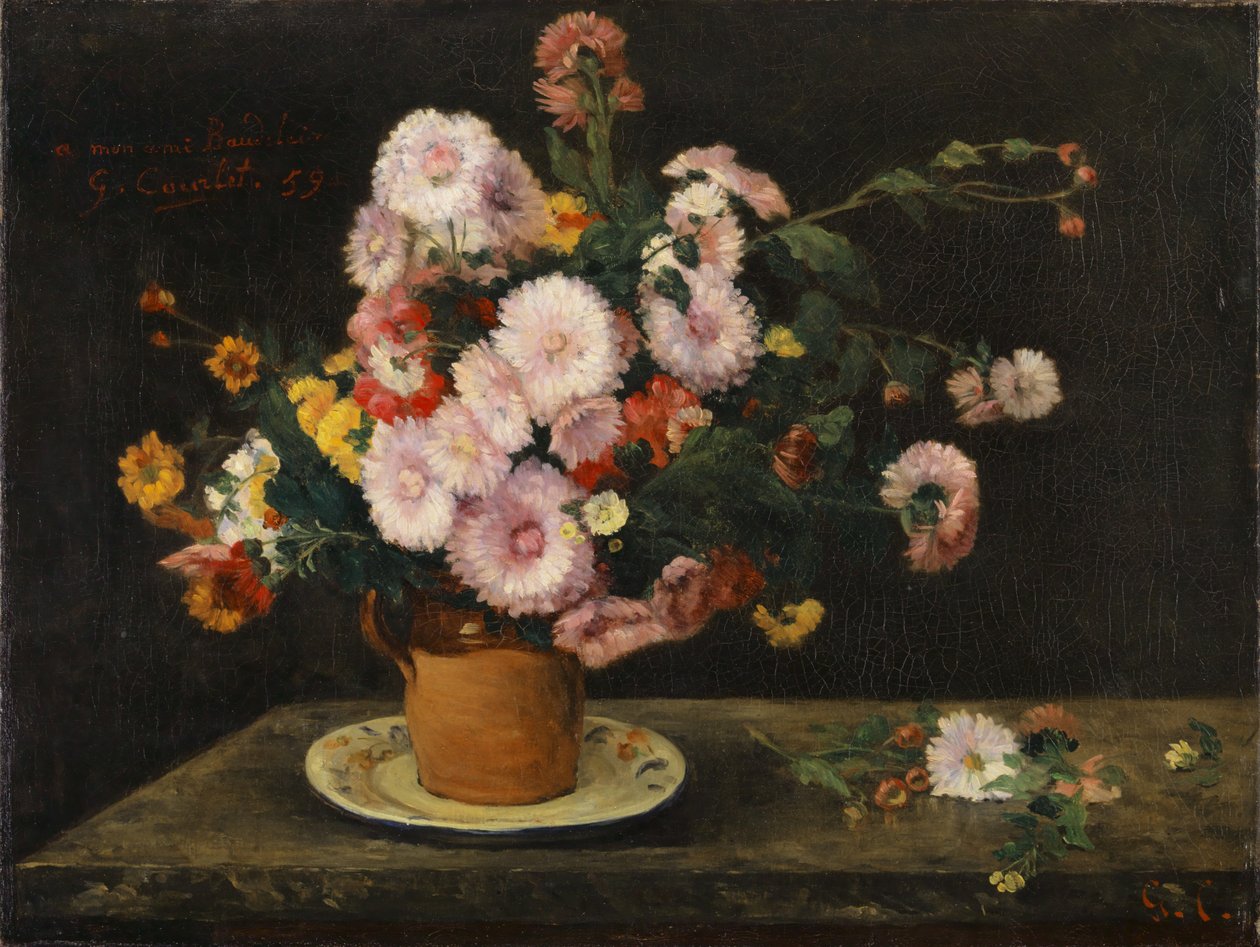 Kytice astry, 1859 od Gustave Courbet