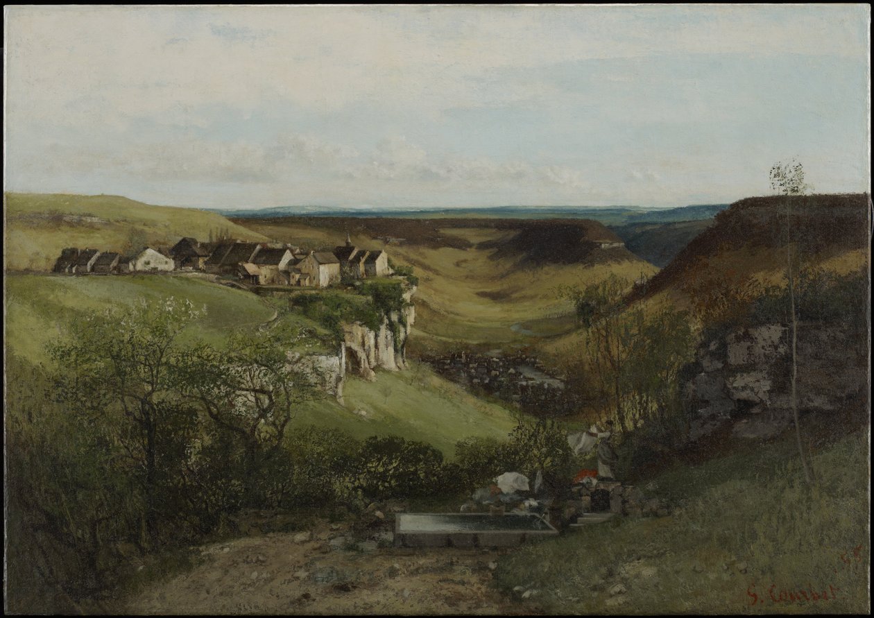 Hrad Ornans od Gustave Courbet