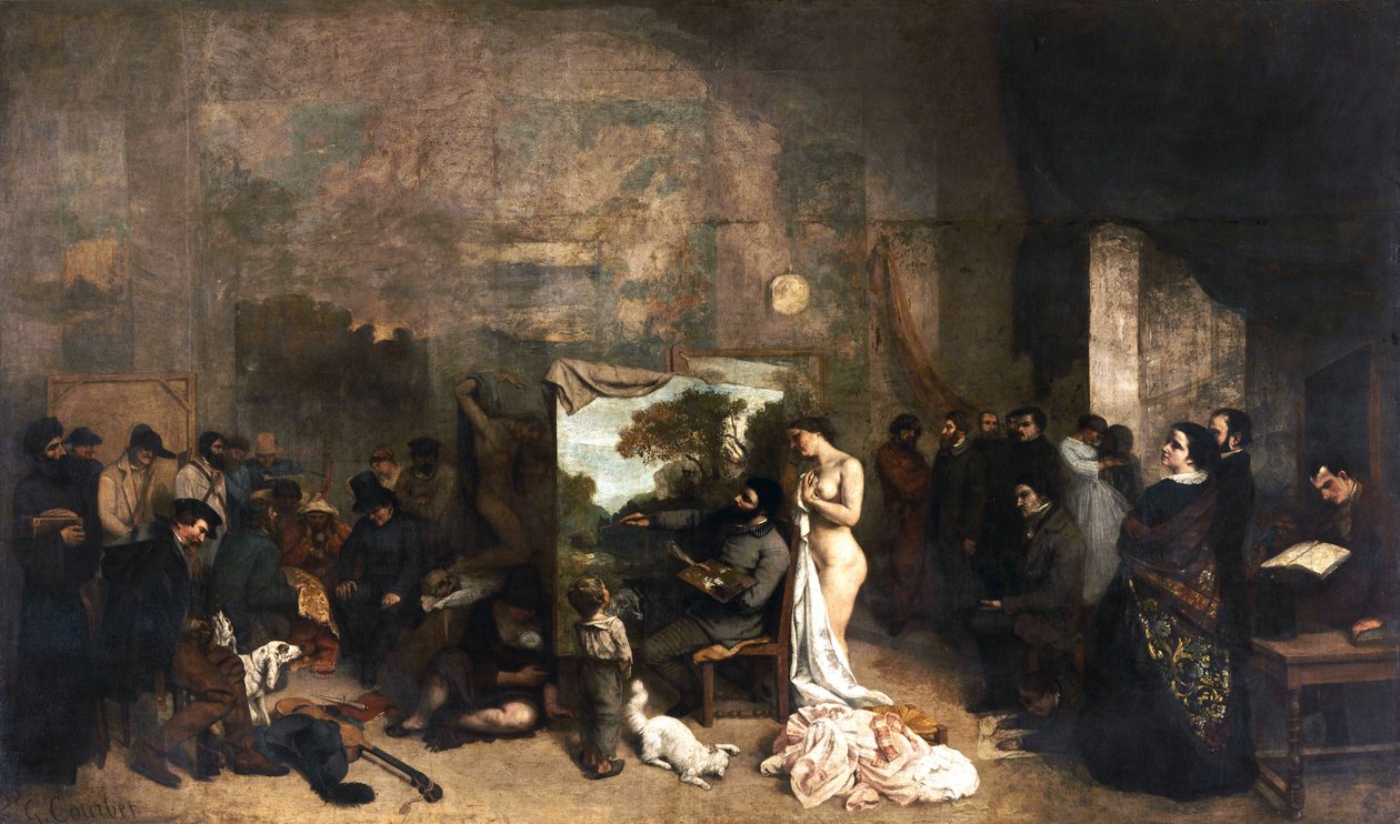 Umělecký ateliér od Gustave Courbet