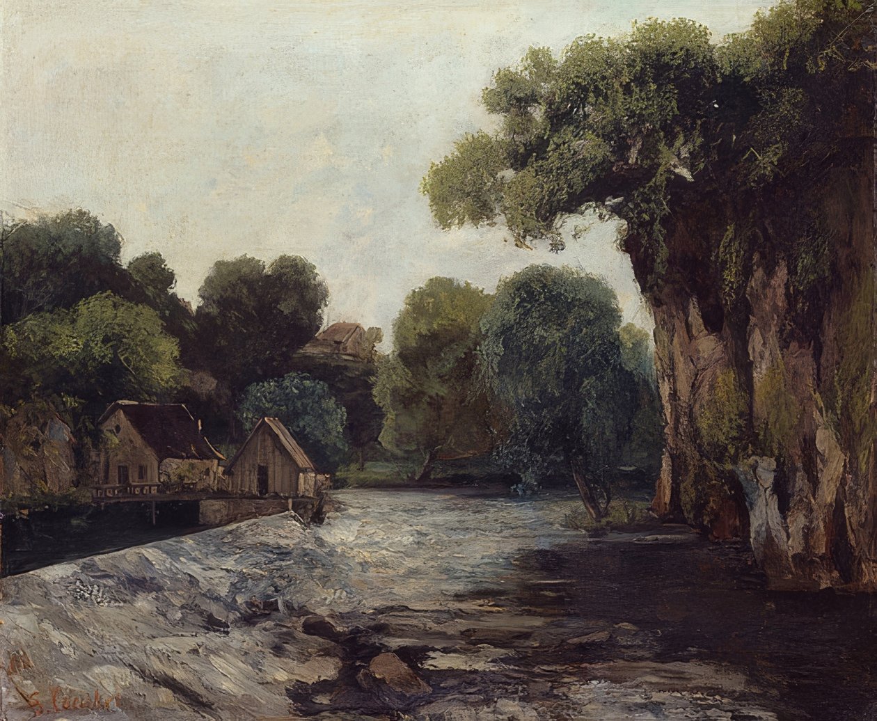 Mlýnský jez. 1866 od Gustave Courbet
