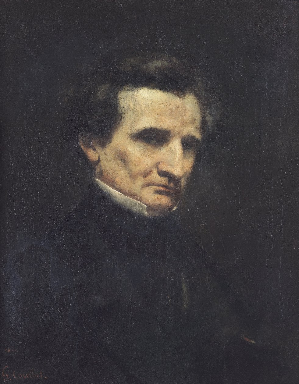 Hector Berlioz (1803-69) 1850 od Gustave Courbet