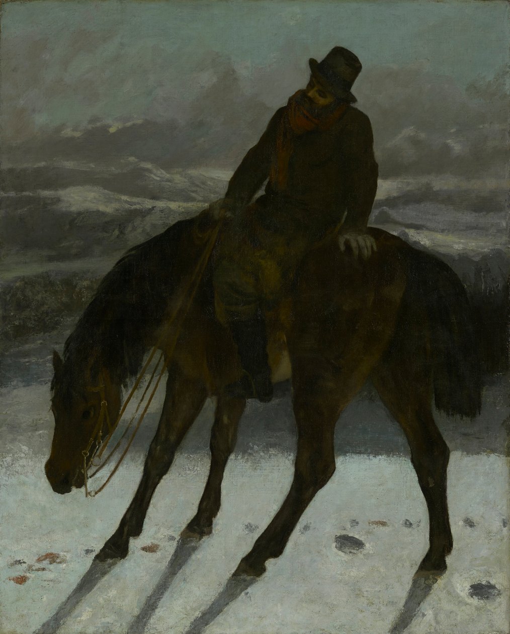 Lovec na koni od Gustave Courbet