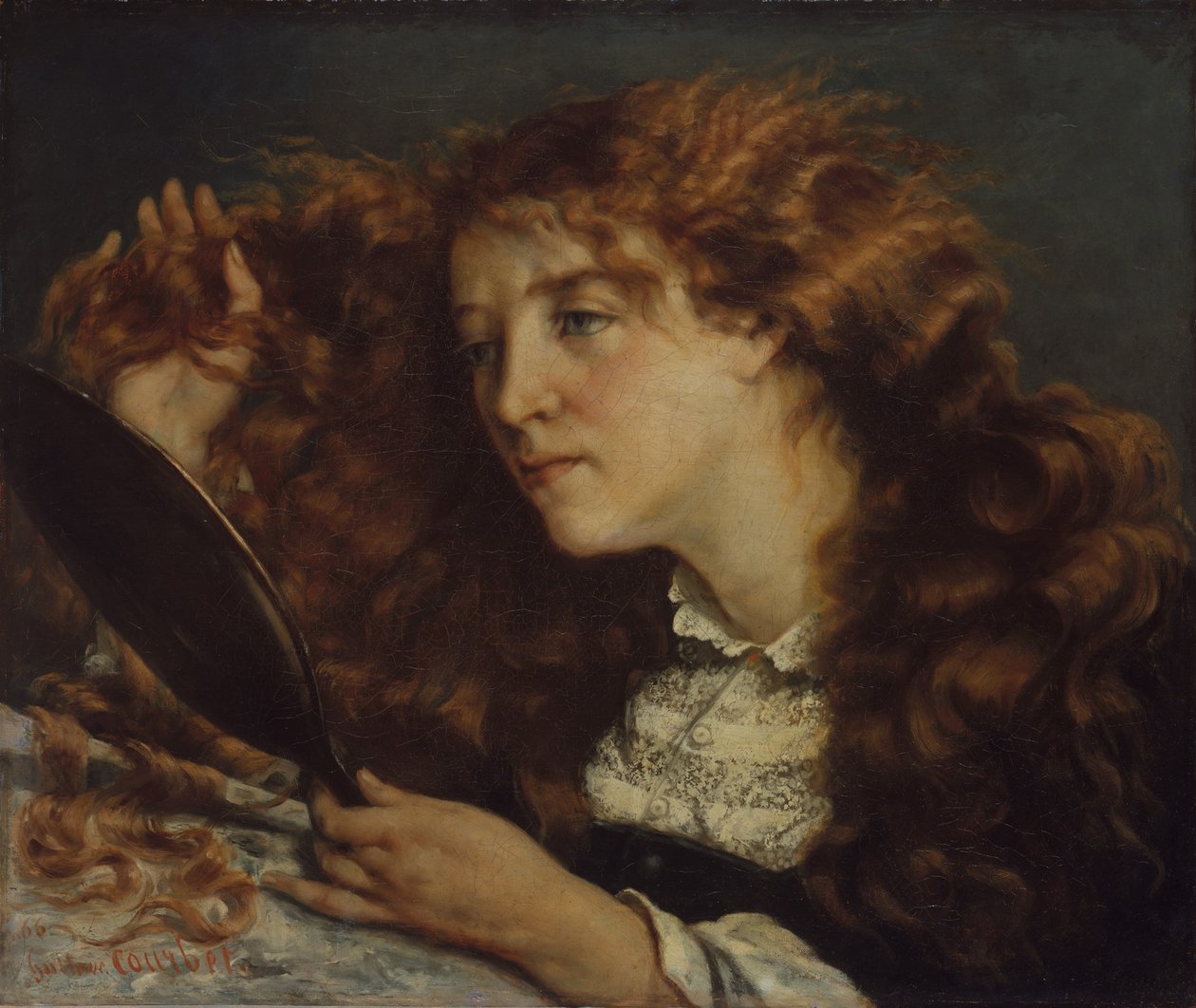 Jo, Irská kráska, 1865-66. od Gustave Courbet
