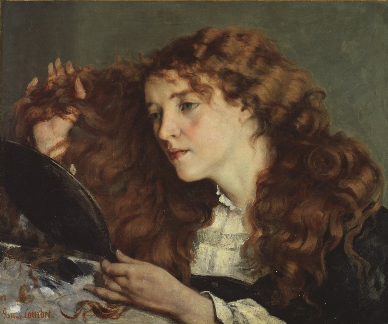 Jo, krásná irská dívka, 1866 od Gustave Courbet