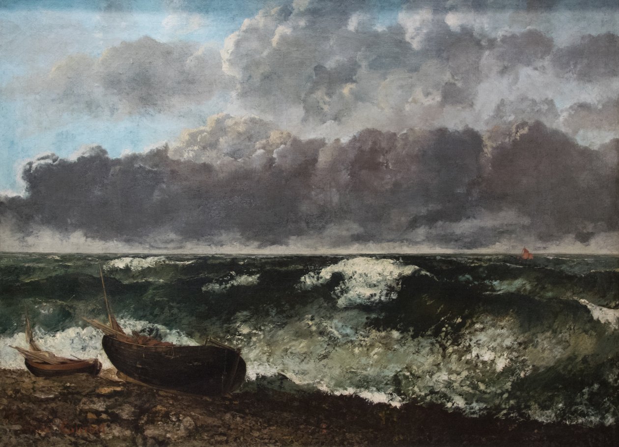 Rozbouřené moře od Gustave Courbet
