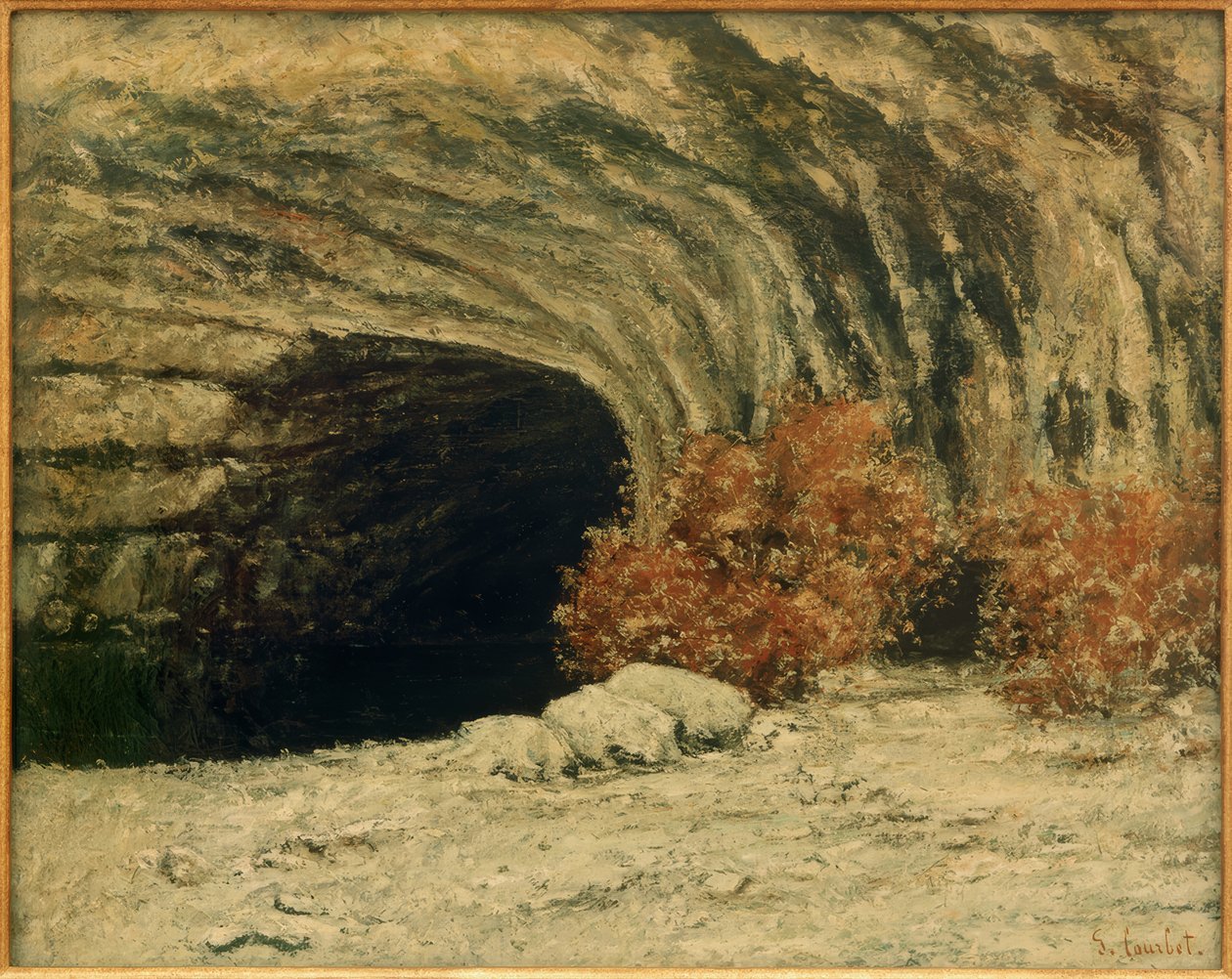 Zdroj Loue, zima od Gustave Courbet