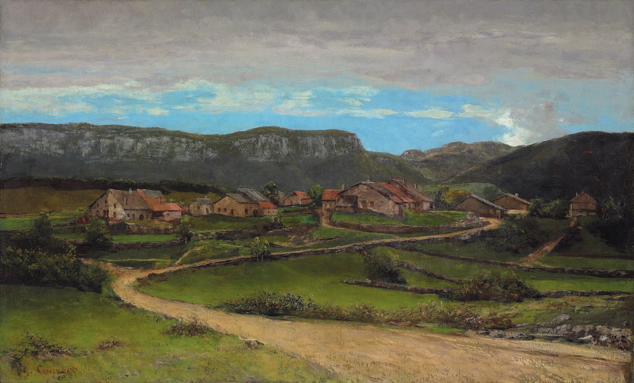 Krajina poblíž Ornans, c.1865 od Gustave Courbet