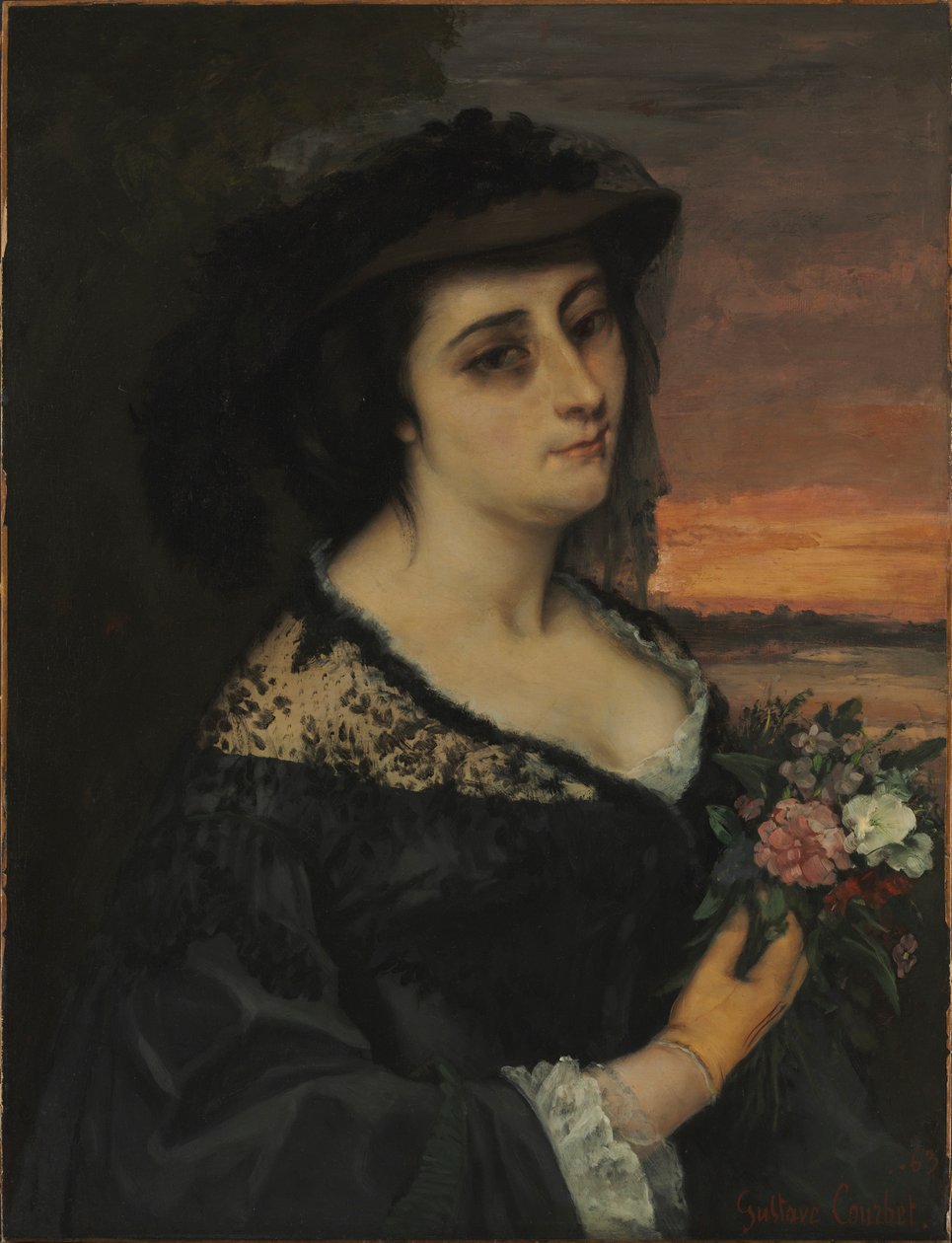 Paní L... Laure Borreau, 1863. od Gustave Courbet