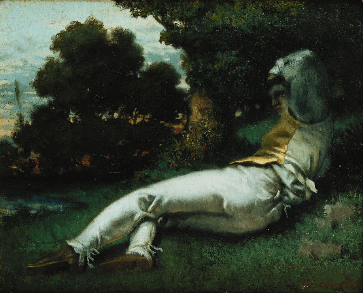 Zdřímnutí; La Sieste, kolem 1841-42 od Gustave Courbet