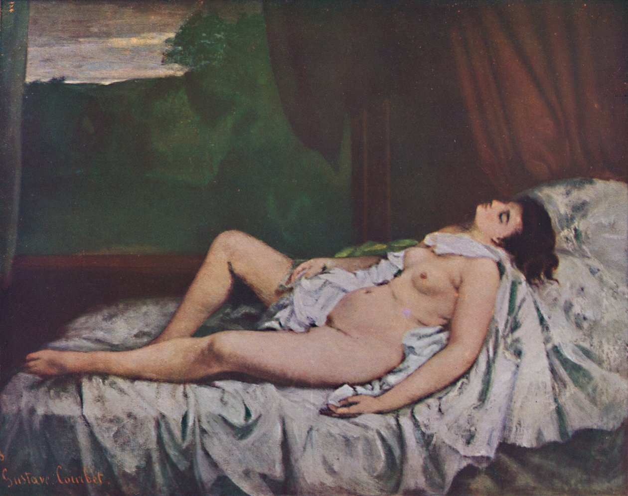 Nu couché, polovina 19. století, 1937 od Gustave Courbet