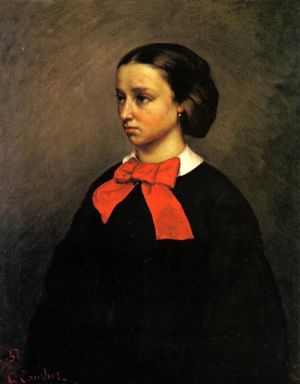 Portrét Madame Jacquet od Gustave Courbet