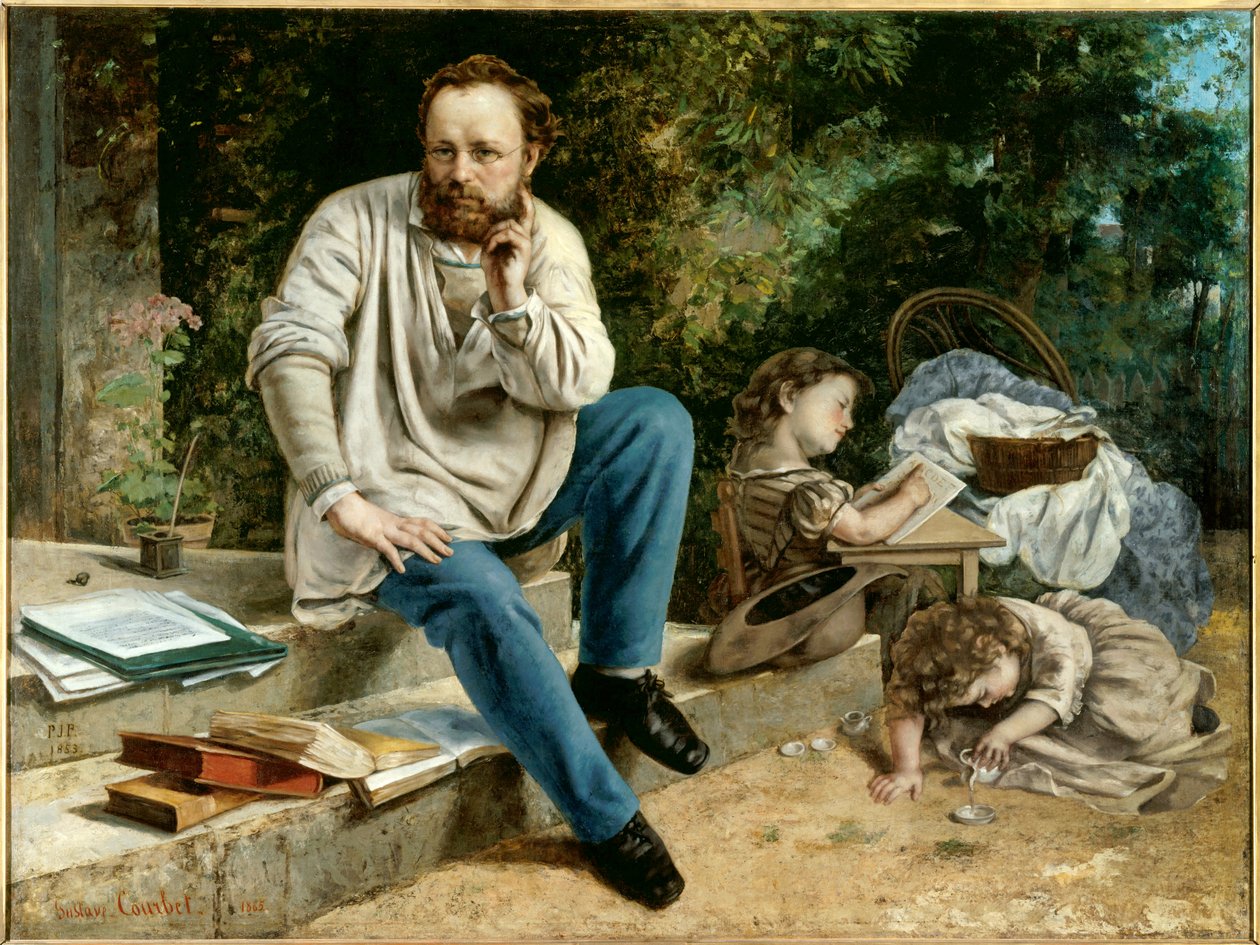 Portrét Pierra Josepha Proudhona od Gustave Courbet
