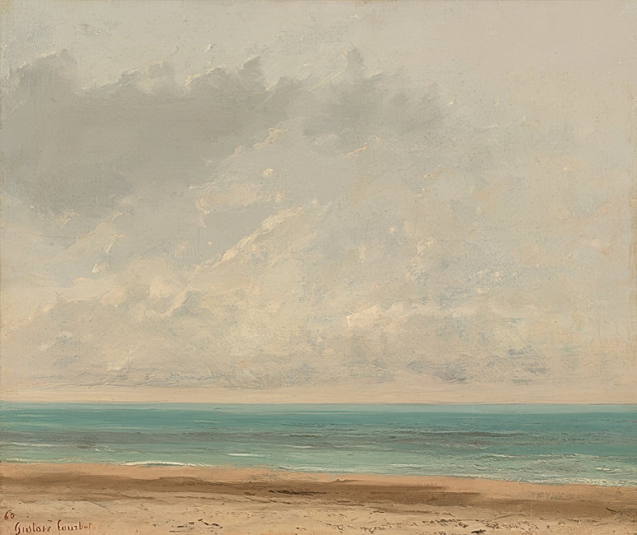 Klidné moře. 1866 od Gustave Courbet