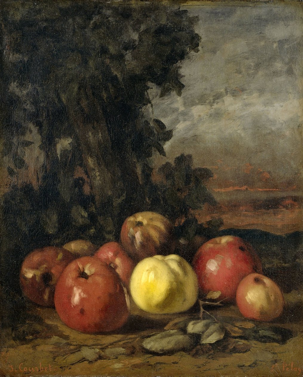 Zátiší s jablky od Gustave Courbet