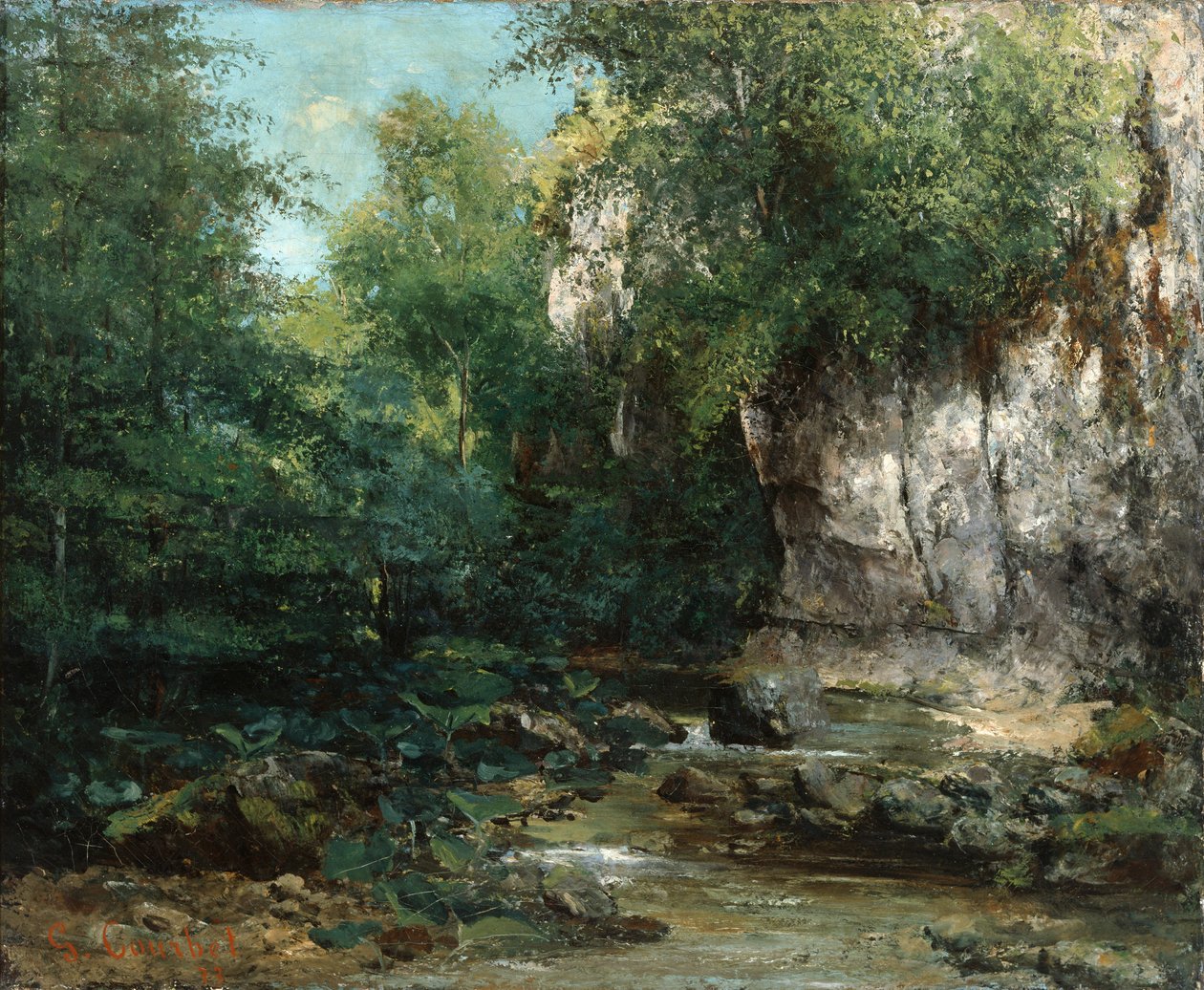 The Banks of a Stream, 1873 od Gustave Courbet