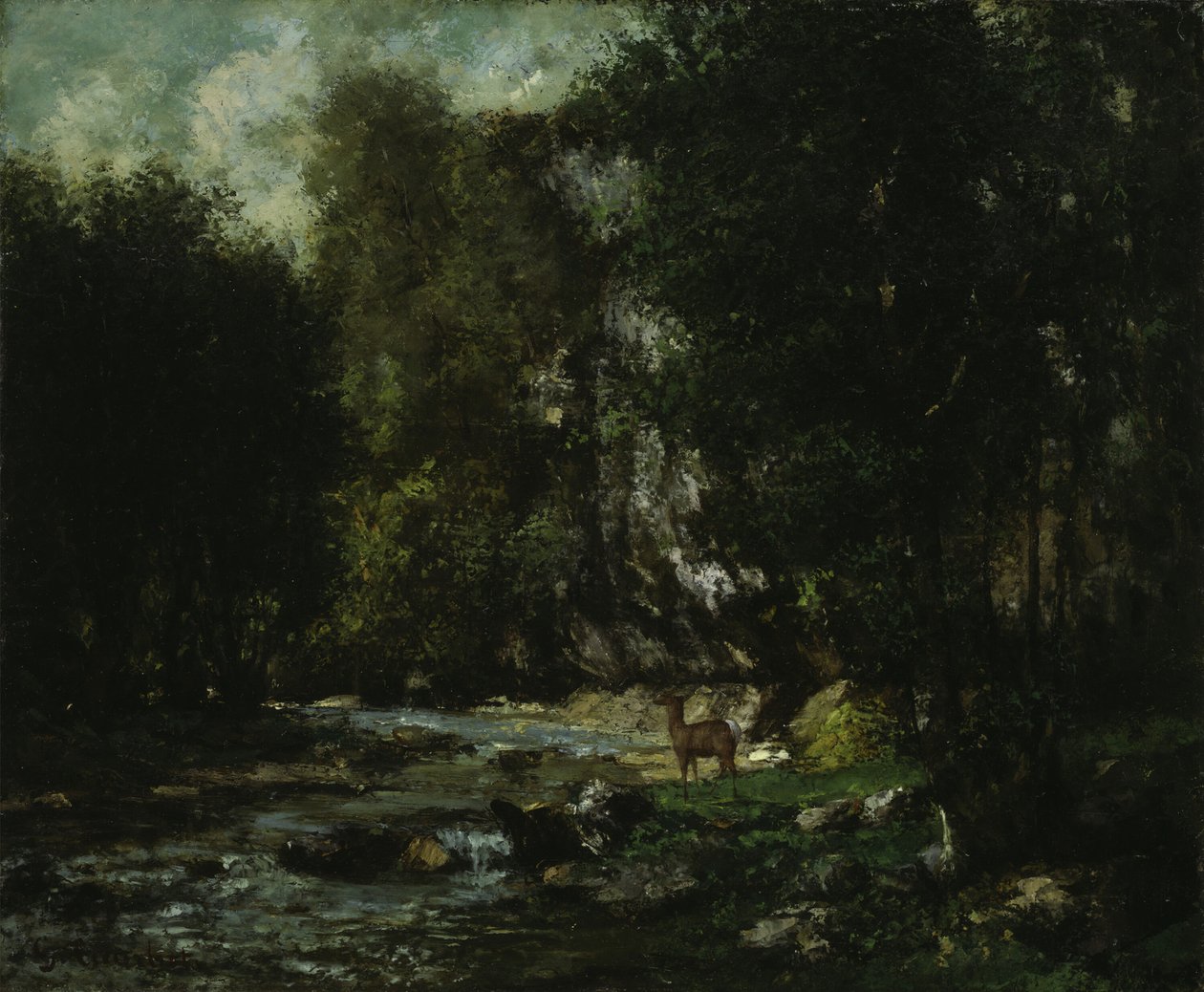 Potok Les Puits-Noir, c. 1855. od Gustave Courbet
