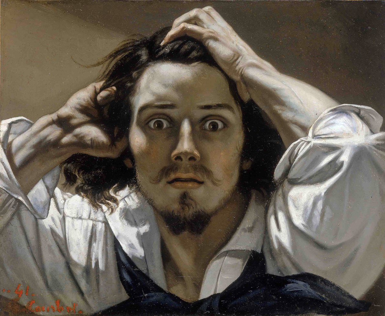 Autoportrét Zoufalého muže od Gustave Courbet