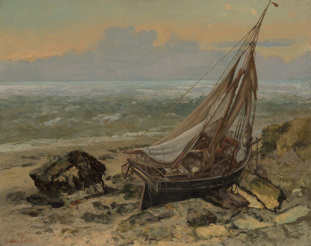 Rybářská loď, 1865. od Gustave Courbet