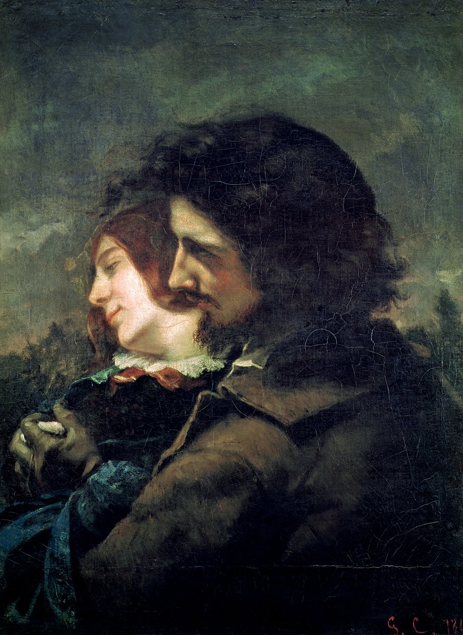 Šťastní milenci, 1844 od Gustave Courbet