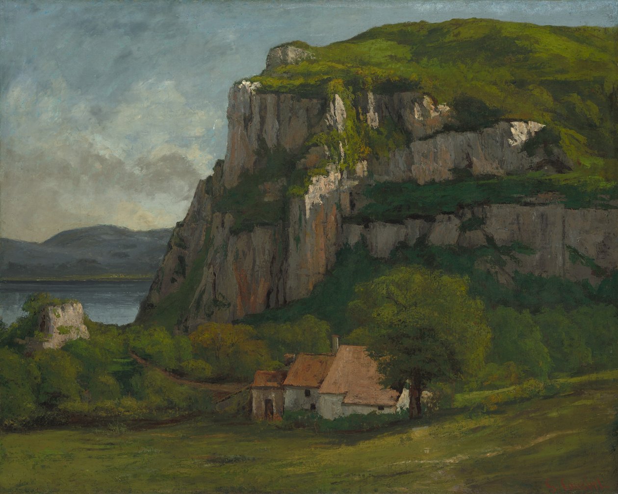 Skála Hautepierre, kolem roku 1869 od Gustave Courbet