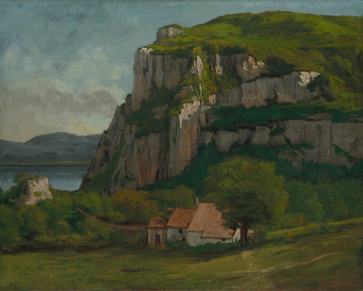 Skála Hautepierre, c. 1869. od Gustave Courbet