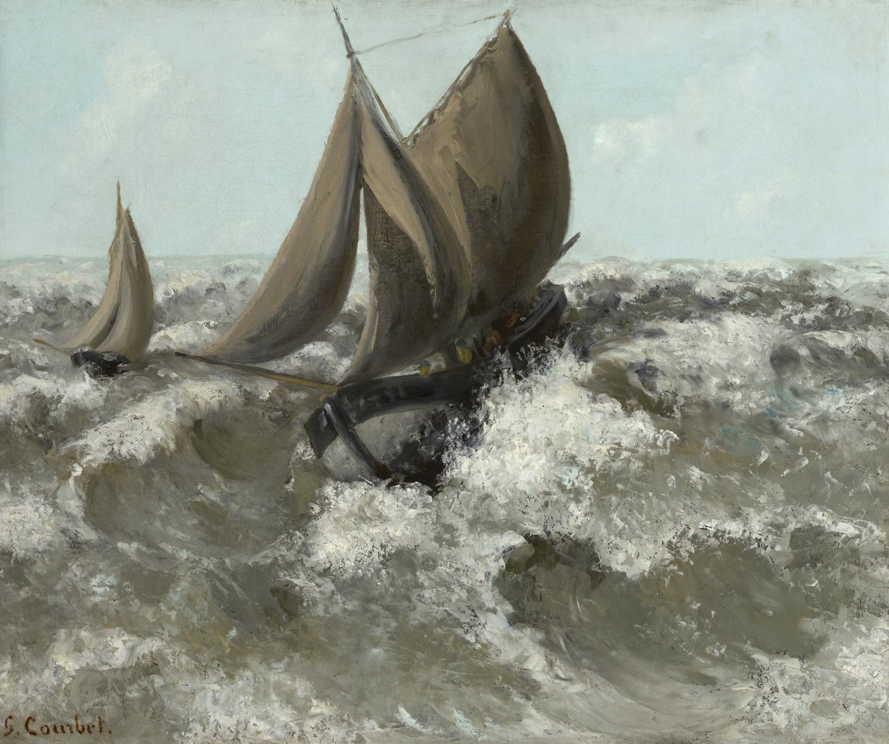 Plachetnice od Gustave Courbet