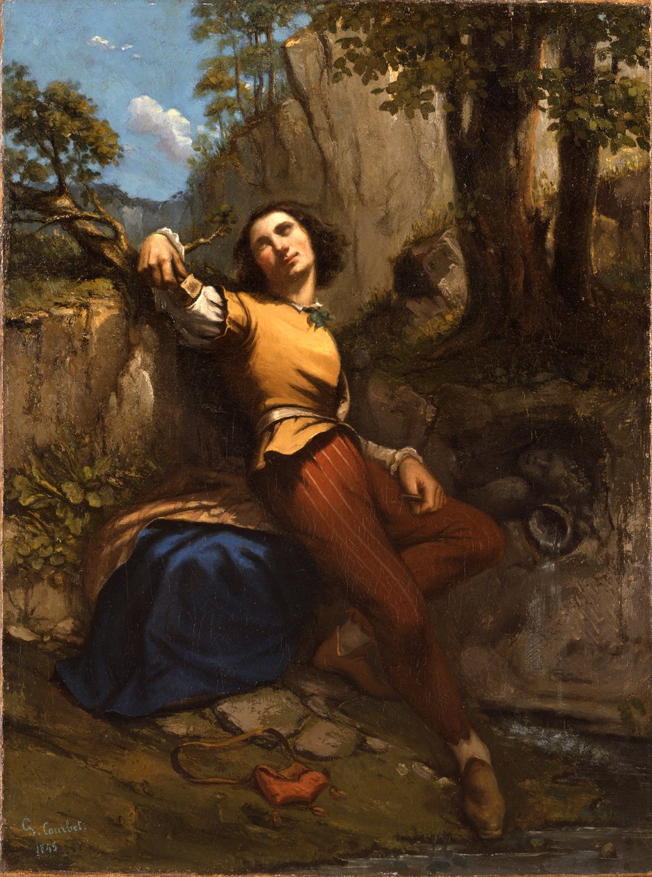 Sochař, 1845 od Gustave Courbet