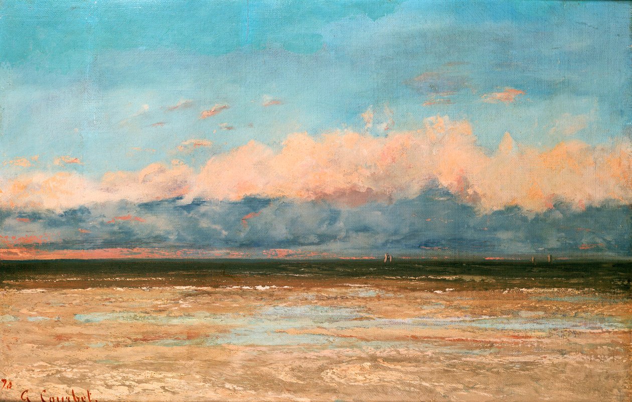 Moře v Palavas, 1870 od Gustave Courbet