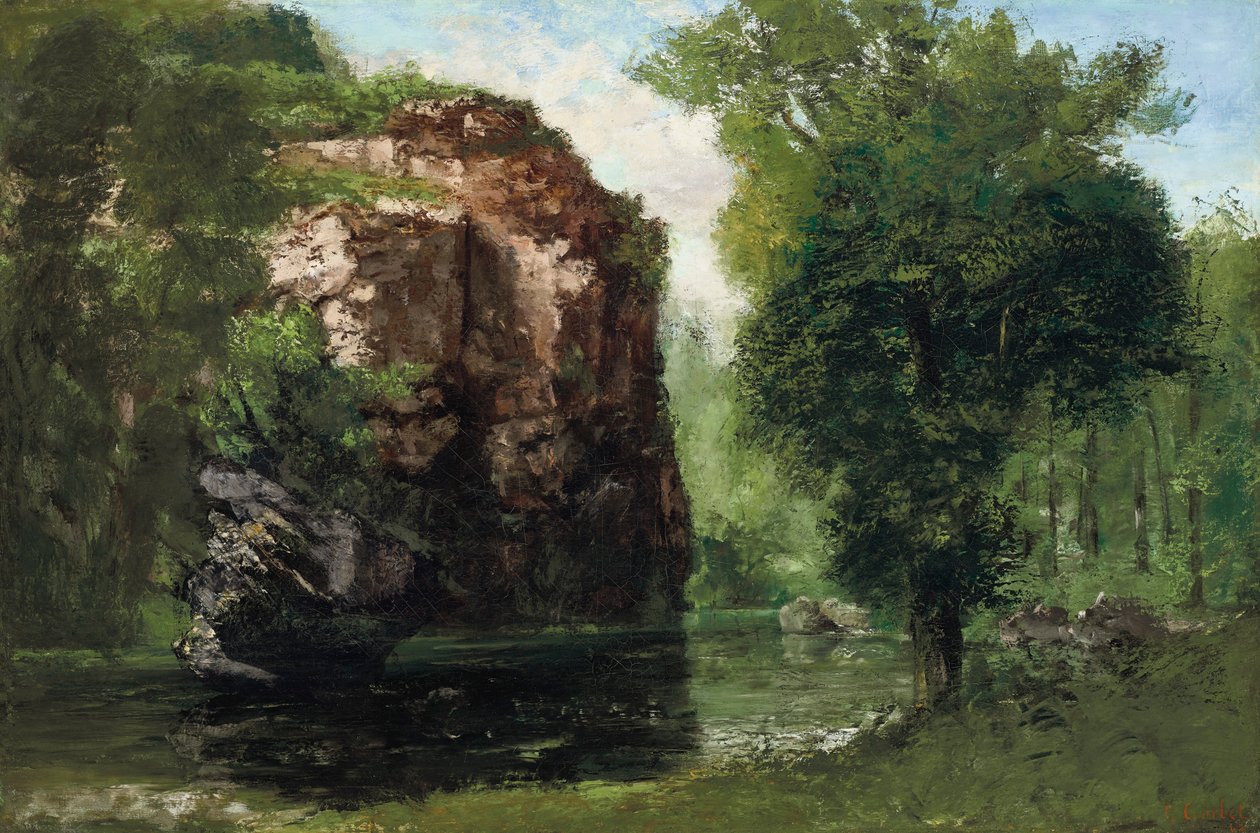 Tichá řeka od Gustave Courbet