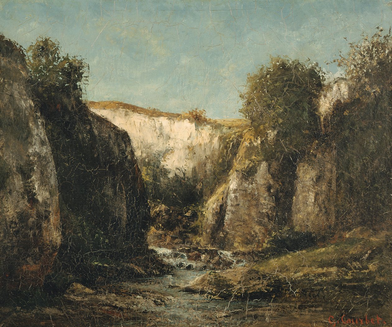 The Source of the Doubs, 1871 od Gustave Courbet