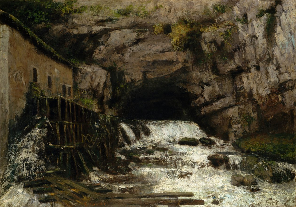 Zdroj Loue, 1864. od Gustave Courbet