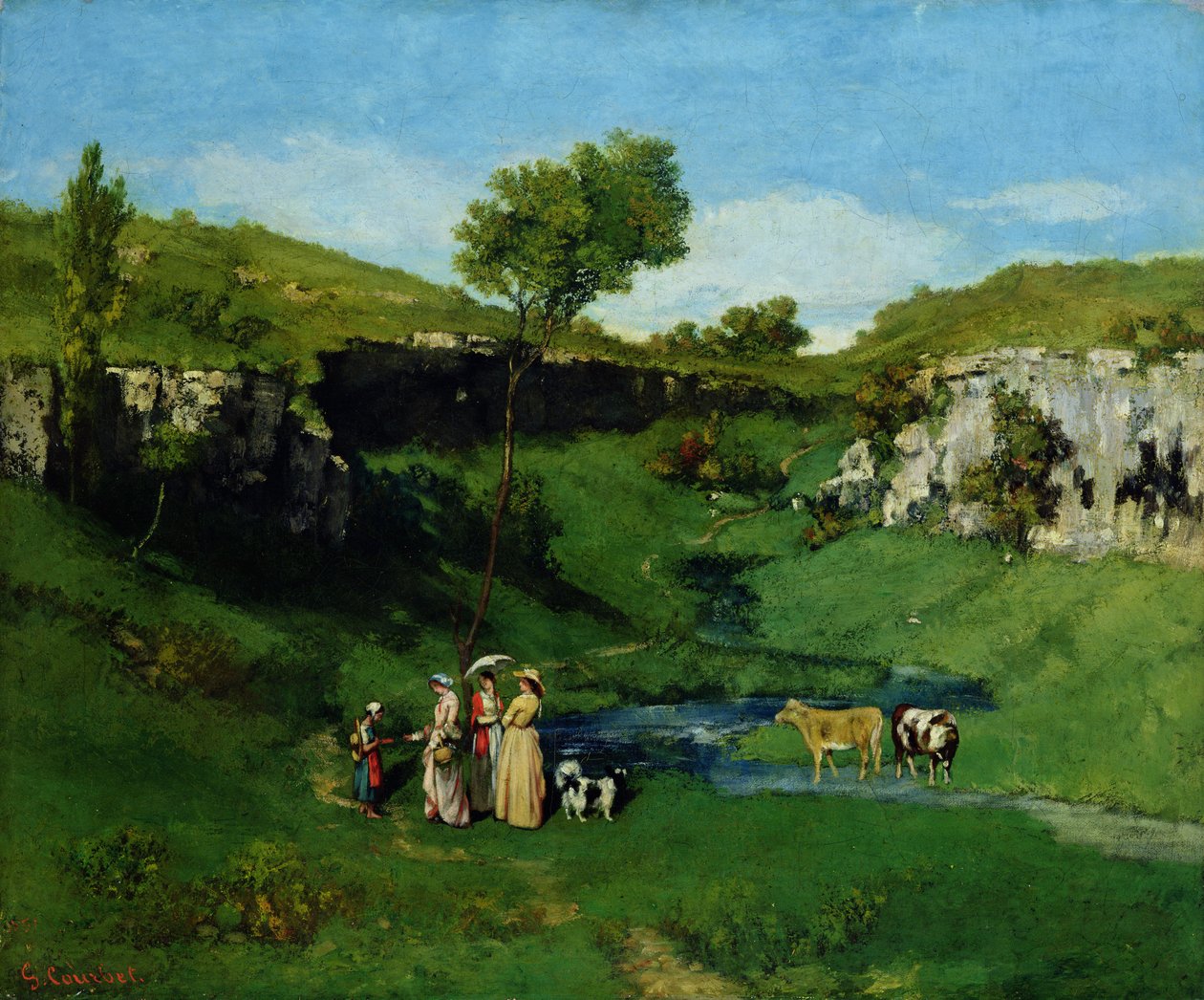 Děvčata z vesnice od Gustave Courbet