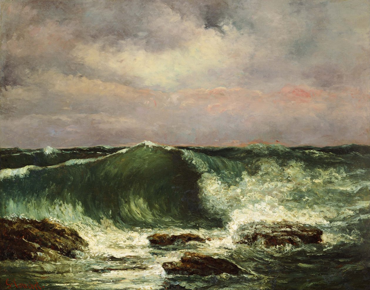 Vlna od Gustave Courbet