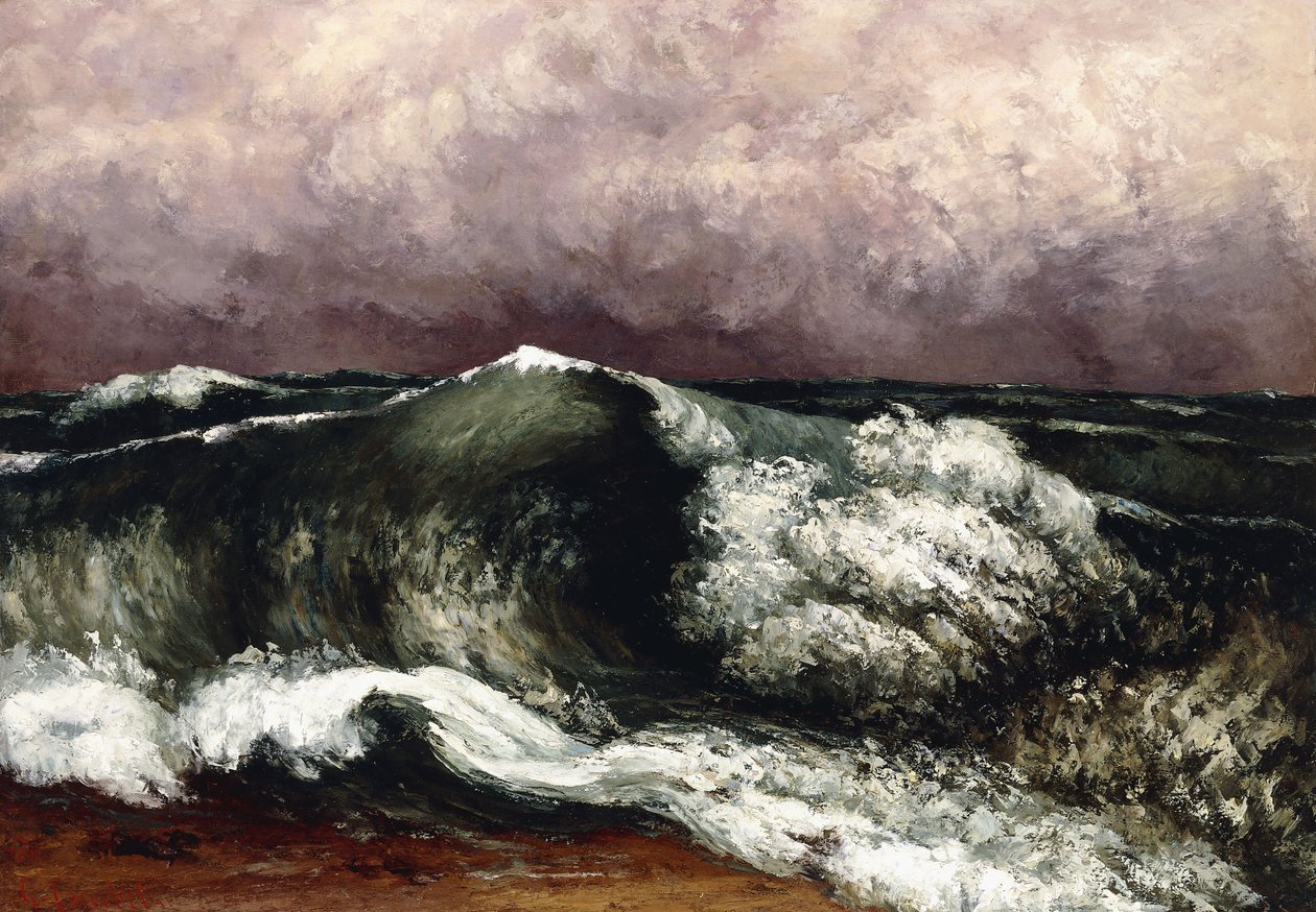 Vlna, 1869 od Gustave Courbet