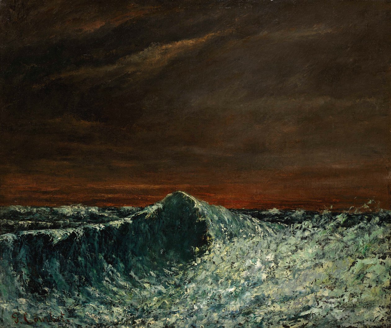 Vlna, 1872-1873. od Gustave Courbet