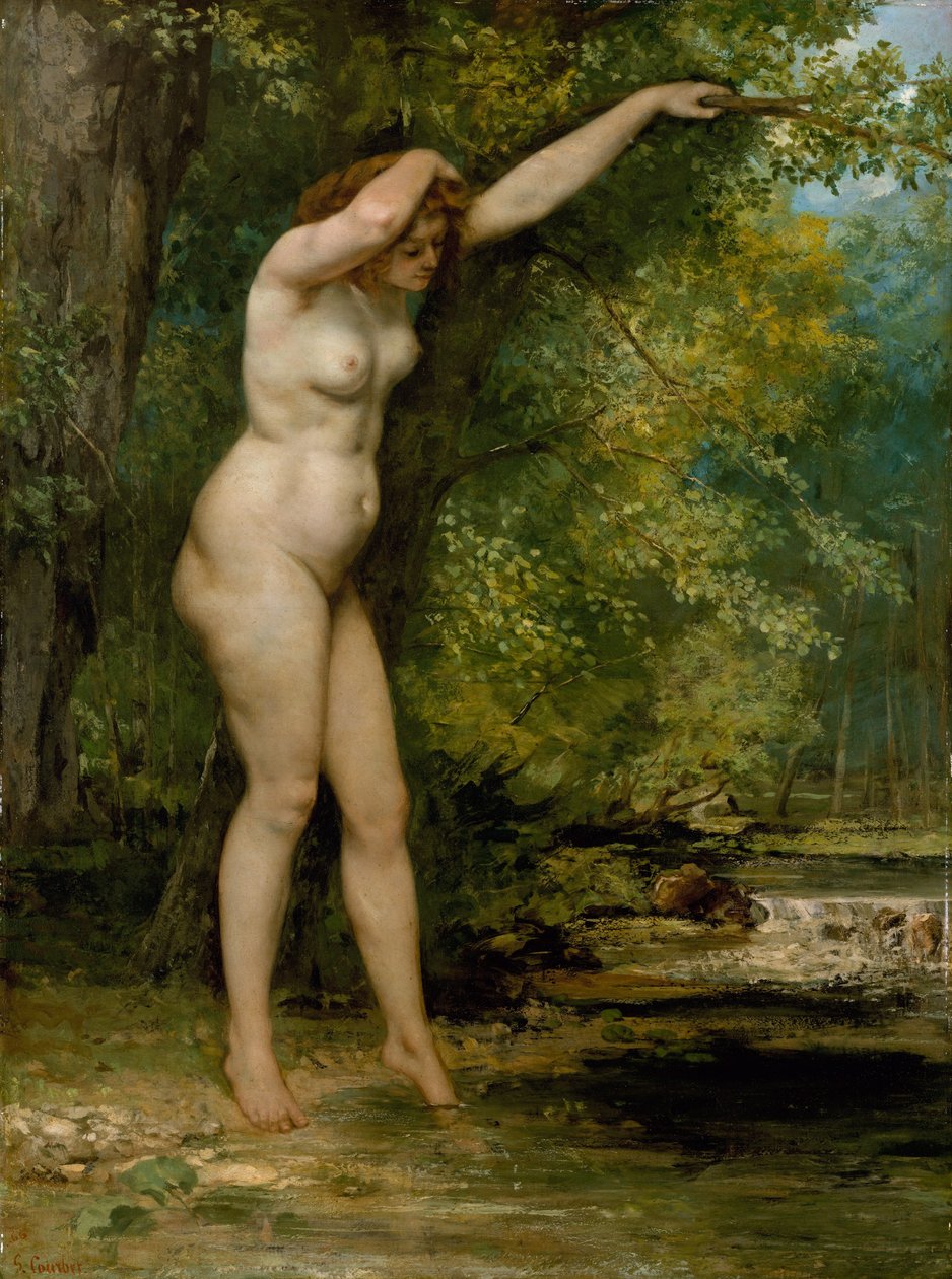 Mladý lazebník od Gustave Courbet