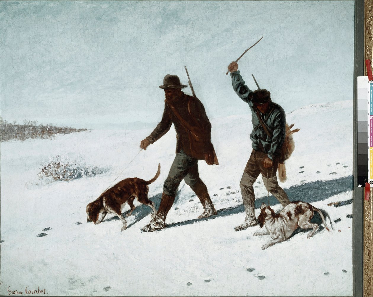 Pytláci. Obraz Gustava Courbeta (1819-1877) od Gustave Courbet