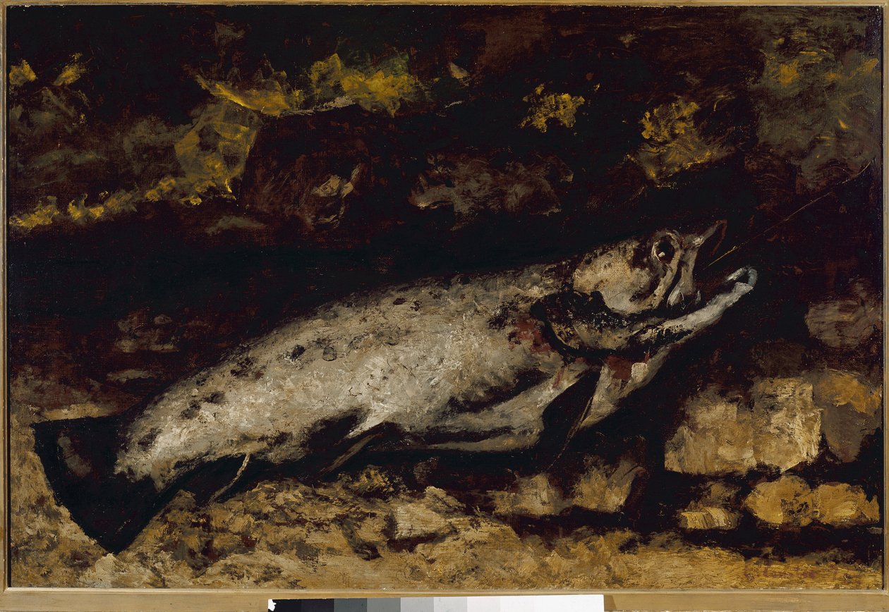 Pstruh (olej na plátně od Gustave Courbet