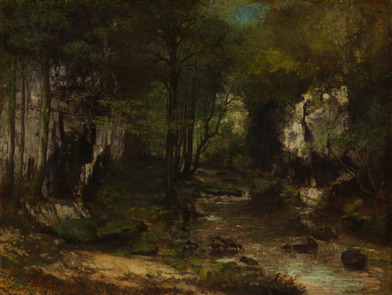 Unbekanntes Bild od Gustave Courbet