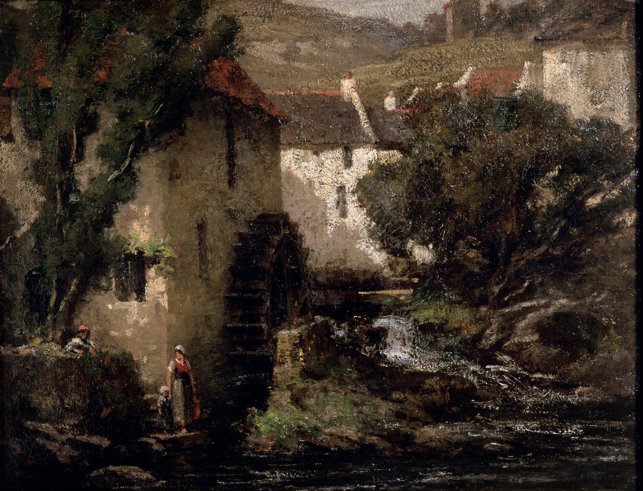 Vodní mlýn, 19. století. od Gustave Courbet