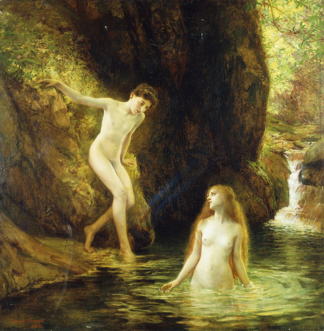 Dafnis a Chloe, od Gustave Claude Etienne Courtois