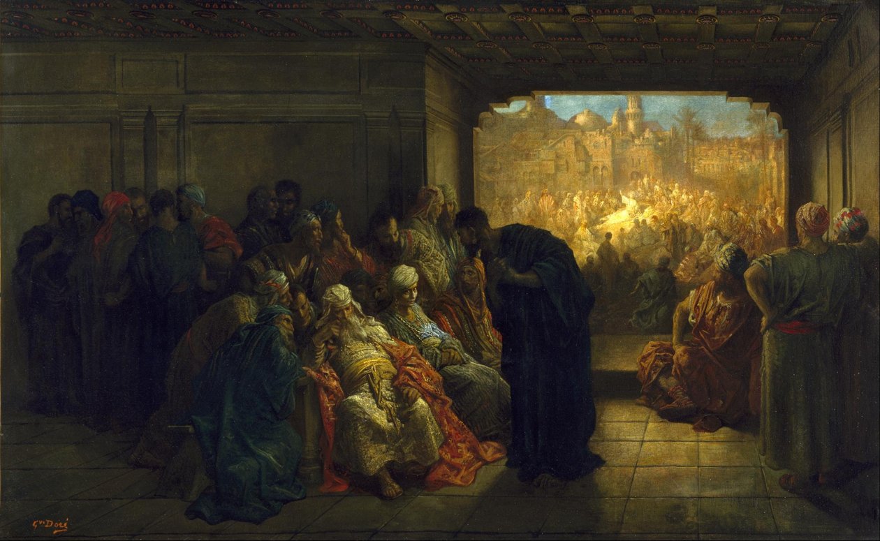 Kaifášův dům od Gustave Dore