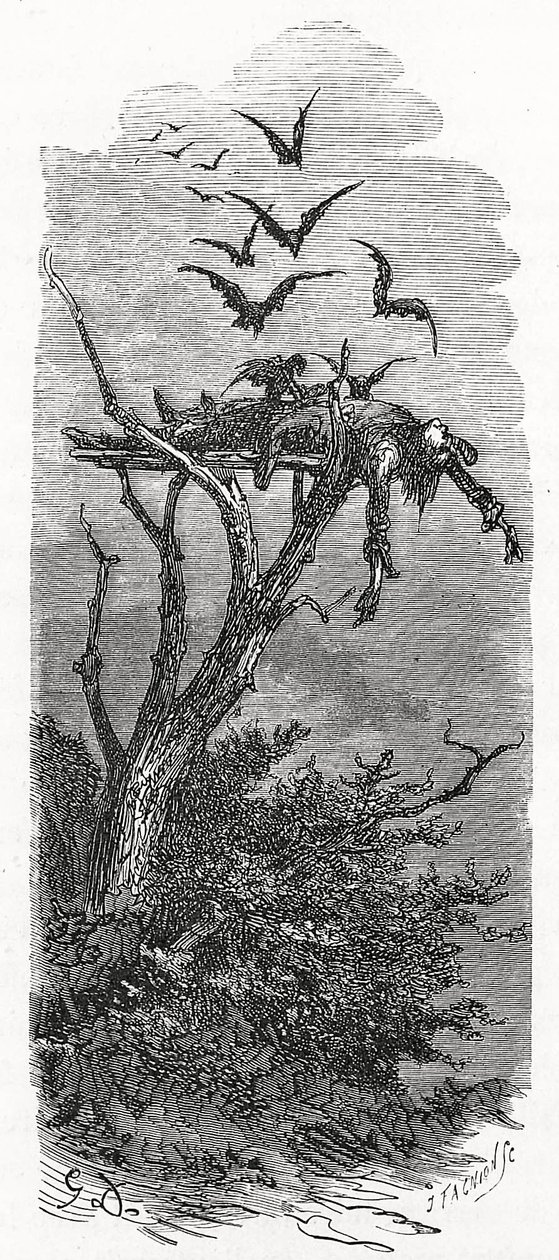 Pohřeb keltského nebe, 1866 od Gustave Dore