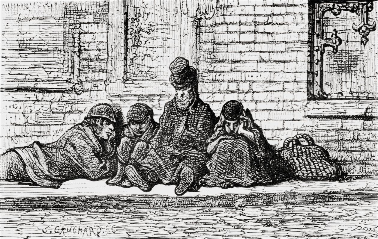 „Spím v ulicích“, 1872. od Gustave Dore