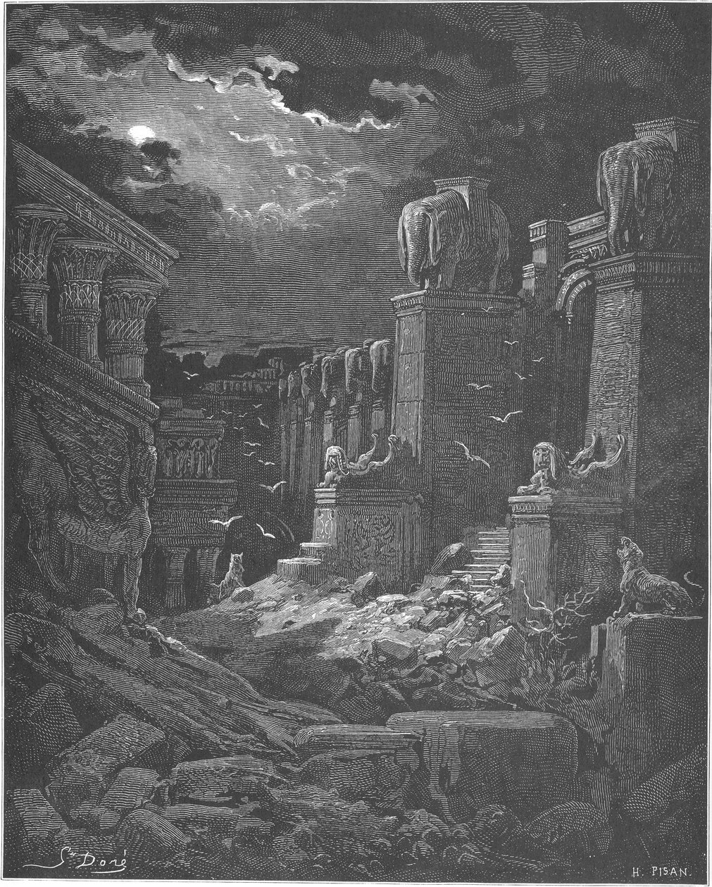 Babylon padl, 1897 od Gustave Dore