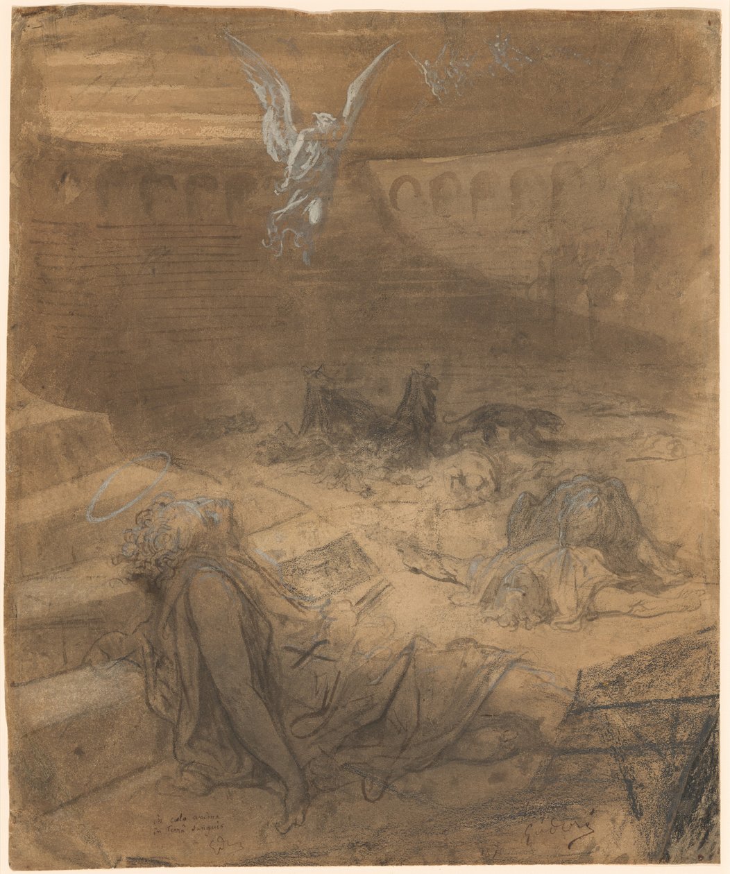křesťanští mučedníci od Gustave Dore