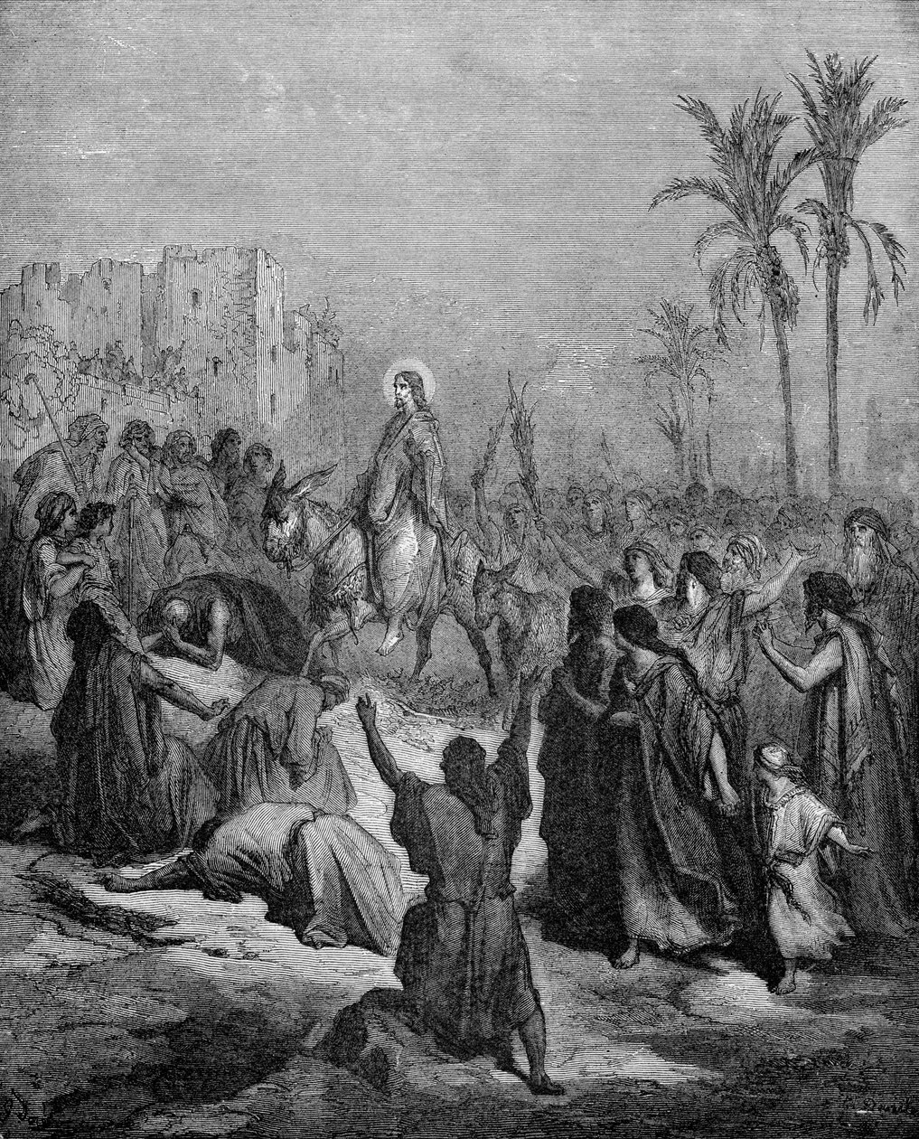 Kristův vjezd do Jeruzaléma od Gustave Dore